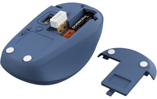 Souris sans fil Trust Yvi+ - Bleue