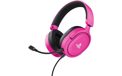 Casque gaming Trust GXT 498P Forta pour PS5, Rose
