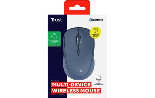 Souris sans fil Trust Yvi+ - Bleue