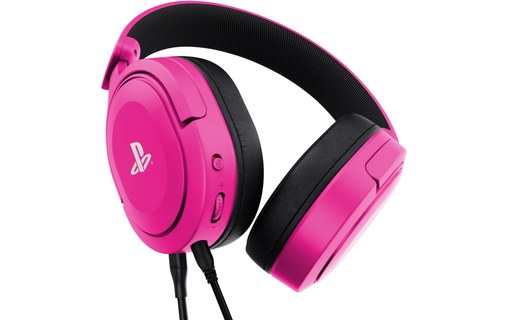 Casque gaming Trust GXT 498P Forta pour PS5, Rose