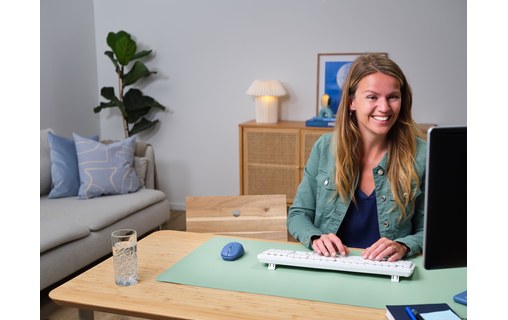 Souris sans fil Trust Yvi+ - Bleue