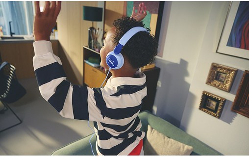 Casque gaming JBL Junior 320 pour enfants, Bleu