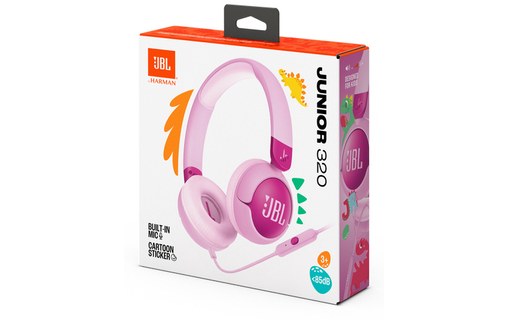 Casque gaming JBL Junior 320 pour enfants, Violet