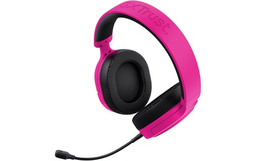 Casque gaming Trust GXT 498P Forta pour PS5, Rose