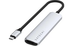 Dock USB-C 4 ports - Satechi 4-in-1 Adapter - Argent - HDMI 4K + USB