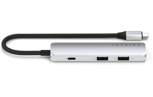 Dock USB-C 4 ports - Satechi 4-in-1 Adapter - Argent - HDMI 4K + USB