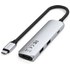 Dock USB-C 4 ports - Satechi 4-in-1 Adapter - Argent - HDMI 4K + USB