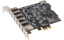 Carte PCIe USB-A 7 ports (6 externes, 1 interne) - Sonnet Allegro (5 Gbit/s)
