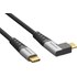 Câble de charge USB-C vers USB-C 100 W coudé 1,2 m - EZQuest DuraGuard C10012