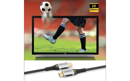 Câble HDMI 2.1 8K 60 Hz 2 m - EZQuest C20010