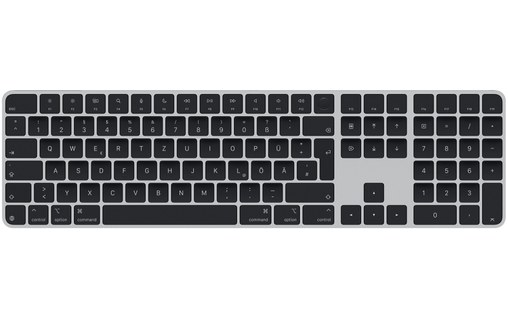 Apple Magic Keyboard avec Touch ID et pavé numérique (2024) - Noir - Allemand