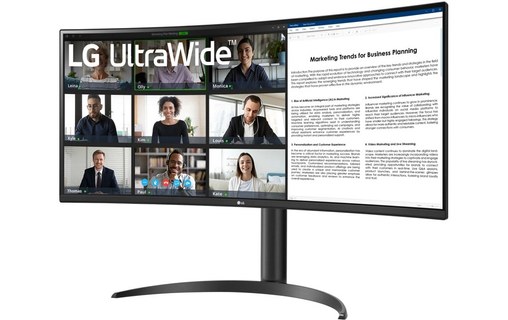 Écran Incurvé 34" LG UltraWide 34WR55QK-B