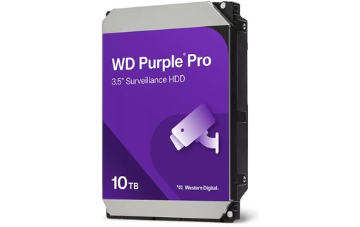 Western Digital Purple Pro 10 To - Disque dur 7200 tr/min pour Vidéosurveillance