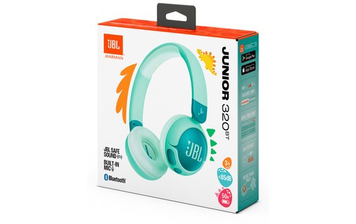 Casque gaming sans fil JBL Junior 320BT pour enfants, Vert - Bluetooth