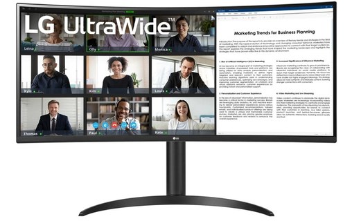 Écran Incurvé 34" LG UltraWide 34WR55QK-B
