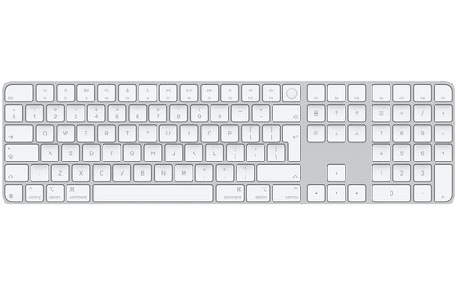 Apple Magic Keyboard avec Touch ID et pavé numérique (2024) - Blanc - Anglais
