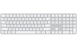 Apple Magic Keyboard avec Touch ID et pavé numérique (2024) - Blanc - Anglais US