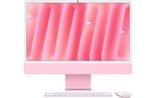 Apple iMac 24" Retina 4,5K M4 (2024) 10/10 coeurs SSD 256 Go 16 Go RAM - Rose