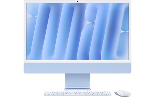 Apple iMac 24" Retina 4,5K M4 (2024) 10/10 coeurs SSD 256 Go 16 Go RAM - Bleu