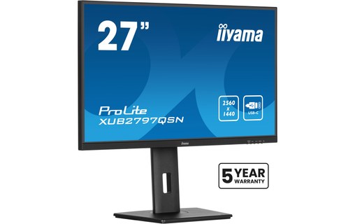 Écran 27" iiyama ProLite XUB2797QSN-B2 - USB-C