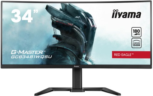 Écran Incurvé 34" iiyama G-MASTER GCB3481WQSU-B1 - 180 Hz