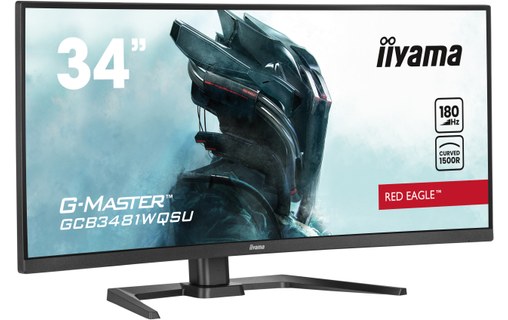 Écran Incurvé 34" iiyama G-MASTER GCB3481WQSU-B1 - 180 Hz