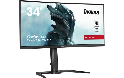 Écran Incurvé 34" iiyama G-MASTER GCB3481WQSU-B1 - 180 Hz