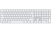 Apple Magic Keyboard avec Touch ID et pavé numérique (2024) - Blanc - Allemand
