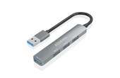 Hub USB Aisens Ultra Slim en aluminium - 1xUSB3.0 + 3xUSB2.0 - Haute vitesse 5 G
