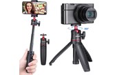 Tripod Ulanzi MT-08, Trépied avec perche extensible, Mini trépied selfie, noir