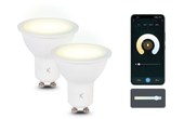 Ksix Pack de 2 Ampoules Intelligentes Smartled - CCT - 5,5W - GU10