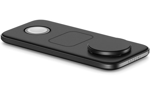 Chargeur sans fil Qi2 (15 W) 3-en-1 - Satechi Trio Wireless Charging Pad