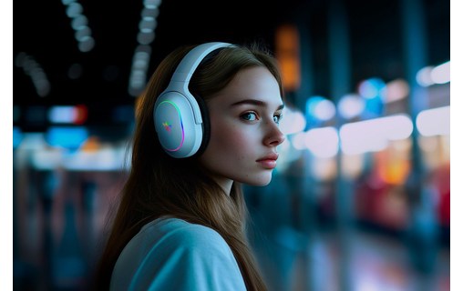 Casque gaming sans fil Razer Barracuda X Chroma, Blanc - Bluetooth