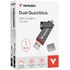 Clé USB-C et USB-A Verbatim Dual QuickStick 1 To - Gris - USB 3.2