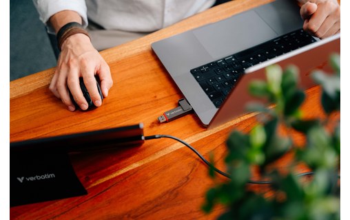 Clé USB-C et USB-A Verbatim Dual QuickStick 256 Go - Gris - USB 3.2