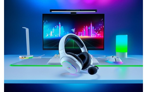 Casque gaming sans fil Razer Barracuda X Chroma, Blanc - Bluetooth