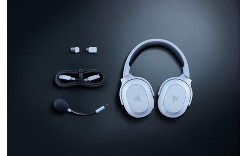 Casque gaming sans fil Razer Barracuda X Chroma, Blanc - Bluetooth