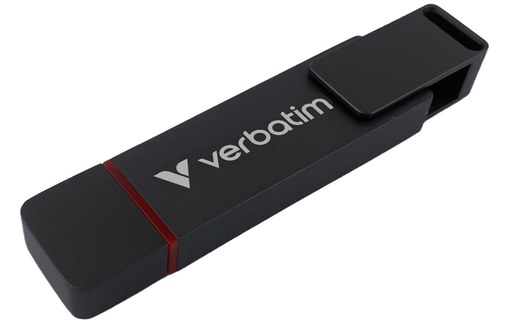 Clé USB-C et USB-A Verbatim Dual QuickStick 256 Go - Gris - USB 3.2