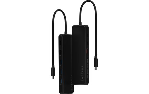 Dock USB-C 13 ports - Satechi 13-in-1 Triple Display Multiport Adapter - Noir