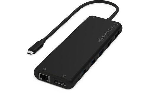Dock USB-C 13 ports - Satechi 13-in-1 Triple Display Multiport Adapter - Noir