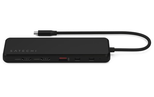 Dock USB-C 13 ports - Satechi 13-in-1 Triple Display Multiport Adapter - Noir