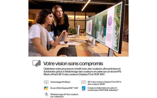 Écran 27" HP Série 7 Pro 727pq - 120 Hz USB-C