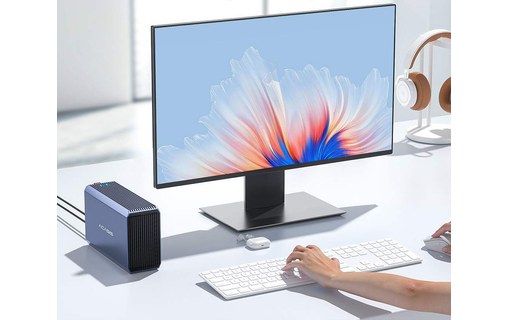 Boîtier RAID Acasis EC-7352 2 baies USB-C et USB-A - Pour disques 2,5" / 3,5"