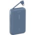 Batterie externe USB-C 10K (20 W, câble intégré) - Belkin BoostCharge Pro bleue