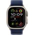 Apple Watch Ultra 2 Titane naturel Boucle Trail Bleu - S/M