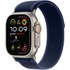 Apple Watch Ultra 2 Titane naturel Boucle Trail Bleu - S/M