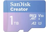 Carte microSDXC SanDisk Creator 1 To, UHS-I