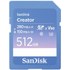 Carte SDXC SanDisk Creator 512 Go, UHS-II