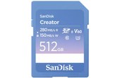 Carte SDXC SanDisk Creator 512 Go, UHS-II