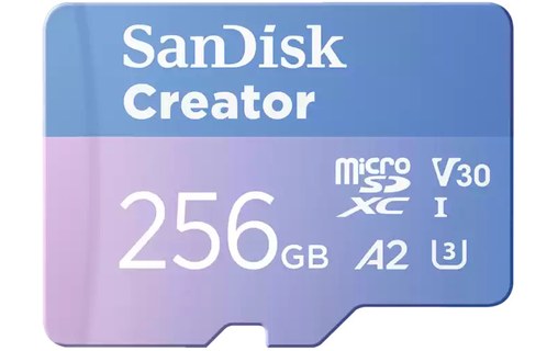 Carte microSDXC SanDisk Creator 256 Go, UHS-I